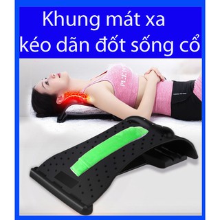 Khung nắn mát xa kéo giãn cột sống cổ  giúp xoa tan những cơn đau vai gáy do thoái hóa,cúi nhiều