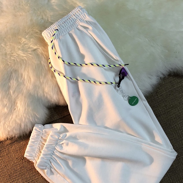 NRVP Quần Thể Thao Nữ Ống Rộng Phong Cách Đường Phố Hàn Quốc Mới