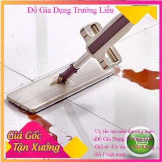 Chổi Lau Nhà, Cây Lau Nhà Thông Minh Tự Vắt Cực Kho Spin Mop Xoay 360 Độ, Tặng Kèm 2 Bông Lau Nhà - AQ