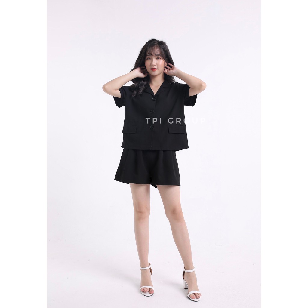 [Mã FAGREEN245 giảm 10% tối đa 30K đơn 99K] Set Áo Vest Đũi Mix Quần Sooc Ống Rộng | BigBuy360 - bigbuy360.vn