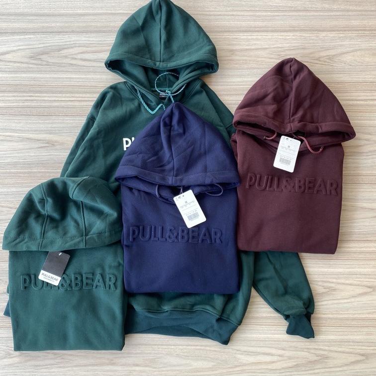 Immediately mua hàng	Áo khoác hoodie PULL AND BEAR dập nổi 3D FONT FULL TAG LEBEL - Áo khoác PULLL & BEAR