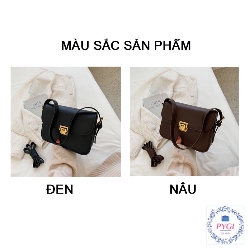 Túi Xách Nữ, Túi Đeo Chéo Nữ VINTAGE Siêu Đẹp Dáng Trơn Đứng Form Đi Chơi, Đi Làm PYGI STORE PG023