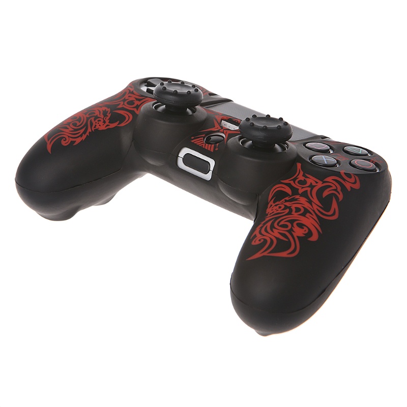 Bộ Vỏ Bọc Silicone Hình Rồng + 2 Nút Điều Khiển Cho Tay Cầm Chơi Game
