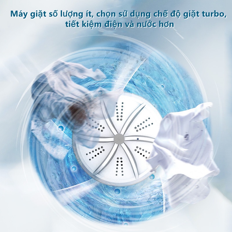 Youpin Máy giặt siêu âm turbo di động đồ lót mini đồ lót máy giặt máy giặt mini doux Máy Giặt Mini