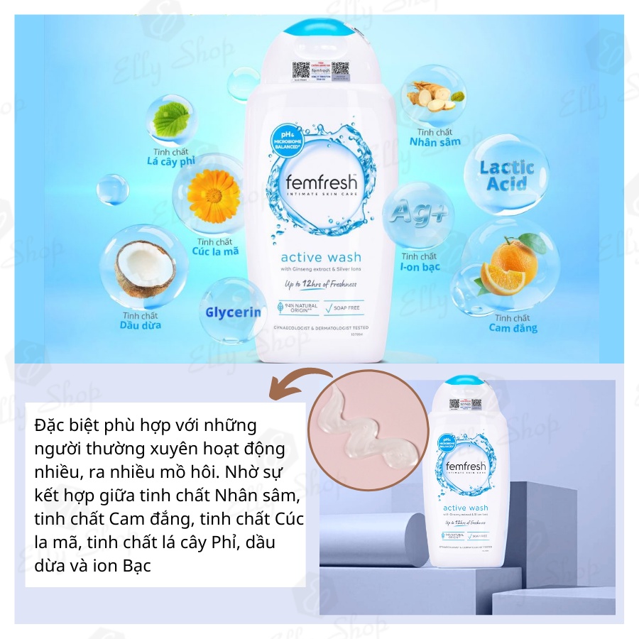 Dung Dịch Vệ Sinh Phụ Nữ Cao Cấp Femfresh Wash 250ml