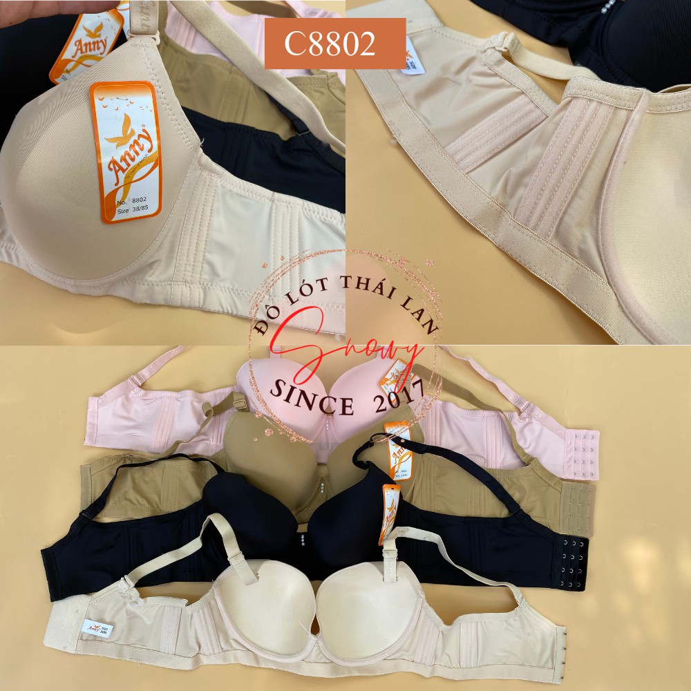 ÁO LÓT BIGSIZE Thái Lan Anny Cup C ,Quả Trơn, Có Gọng, Mút Mỏng 8802