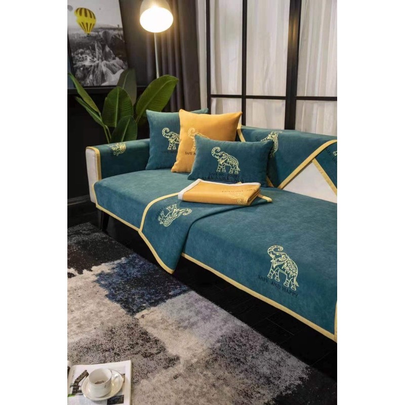 Thảm phủ sofa chống trơn trượt xê dịch chất liệu cao cấp mát về mùa hè ấm về mùa đông