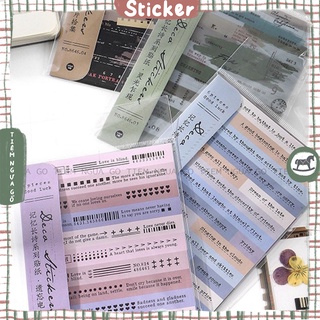 Set 6 Tấm Lớn Sticker Quote Tiếng Anh Dán Sổ Trang Trí Bullet Journal, Trang Trí Sổ Tay - Tiệm Ngựa Gỗ