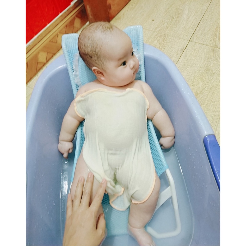 Lưới tắm cho bé sơ sinh kèm gối cho bé chất PLASTIC