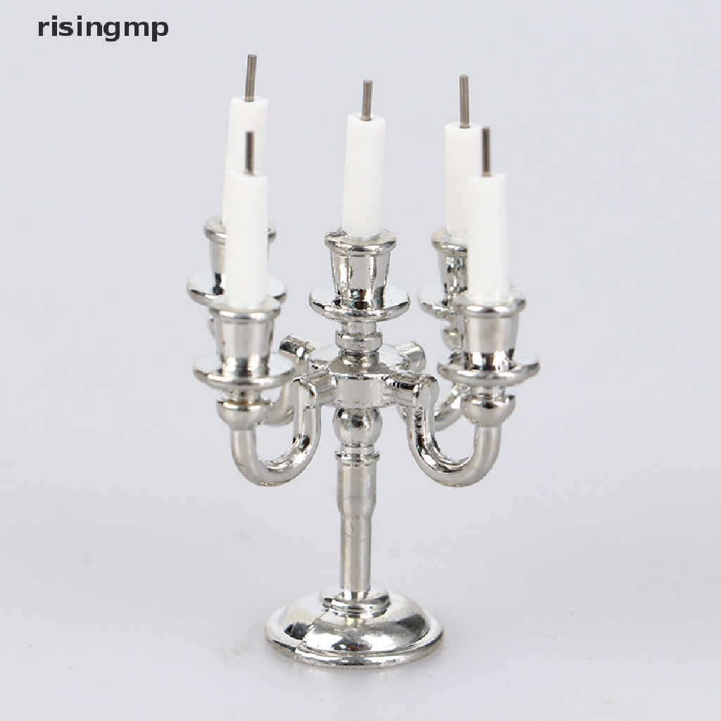 1 Bộ Nến Và Giá Đỡ Nến Trang Trí Nhà Búp Bê ♨Nóng Bỏng