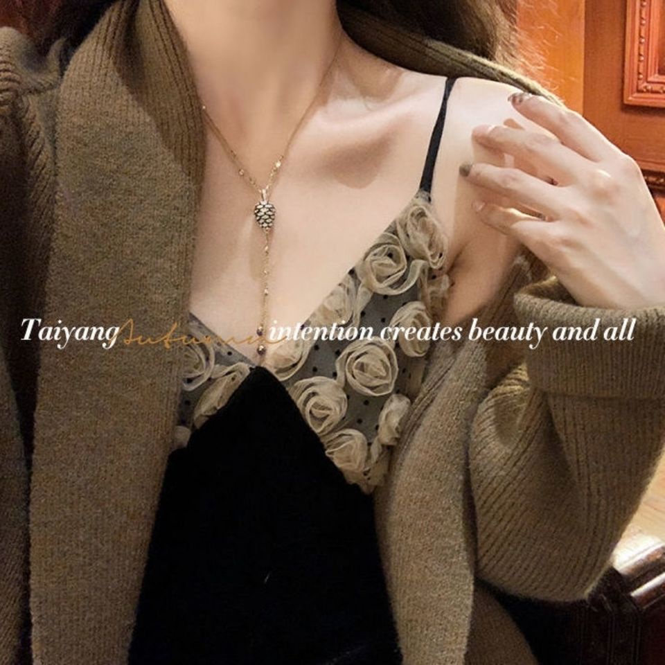 Đầm Nhung Dài Màu Đen Cổ Chữ V Phong Cách retro Pháp Dành Cho Nữ