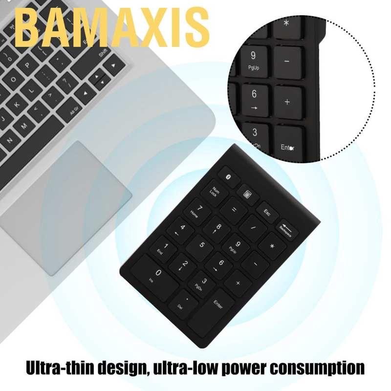 Bàn Phím Số Bt304 22 Phím Không Dây Kết Nối Bluetooth 3.0