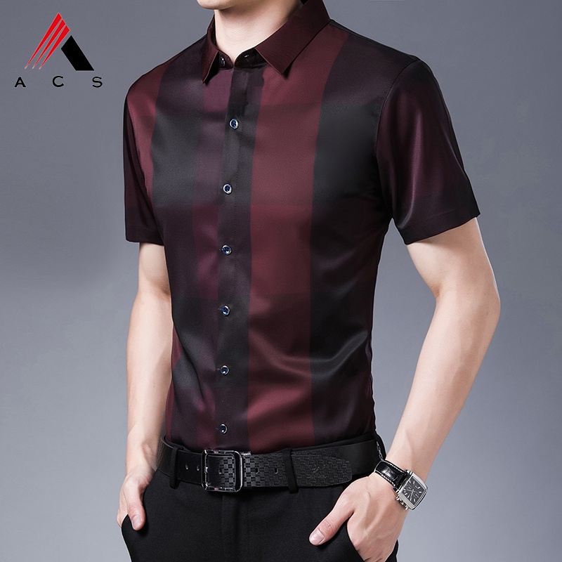 Áo Sơ Mi Nam Ngắn Tay 3 Màu Thời Trang Công Sở