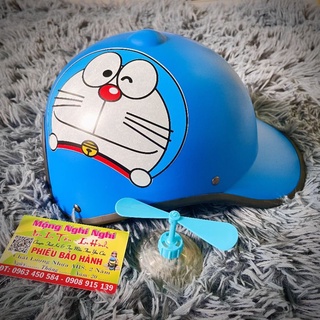 Nón Bảo hiểm kết đoremon ( có tặng kèm chong chóng ) siêu cute