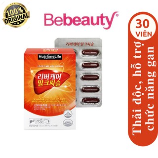 Viên Uống Giải Độc, Hổ Trợ Chức Năng Gan NutrioneLife Liver Care Milk Thistle Hàn Quốc (Hộp 30 Viên)