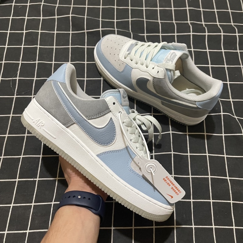 [FreeShip-Hàng Xịn] giày thể thao af1 xám xanh màu mới hàng cao cấp, Giầy Air force one Full phụ kiện