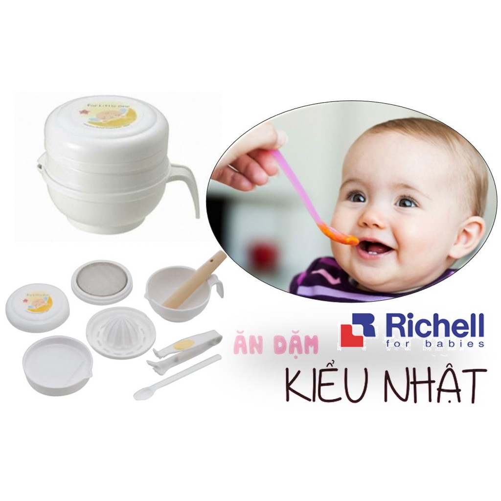 Bộ chế biến ăn dặm kiểu nhật Richell RC53371