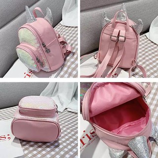 Balo mini hình Kỳ Lân đính hạt dễ thương