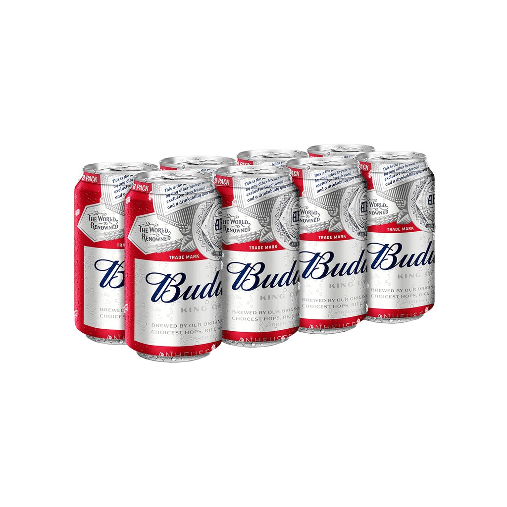 [Tặng Túi Đeo] Thùng 24 Lon Bia Budweiser 330ml/Lon HSD 11-2021