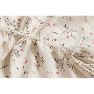 [ORDER] ĐẦM HOA CỔ V RÚT EO DỌC