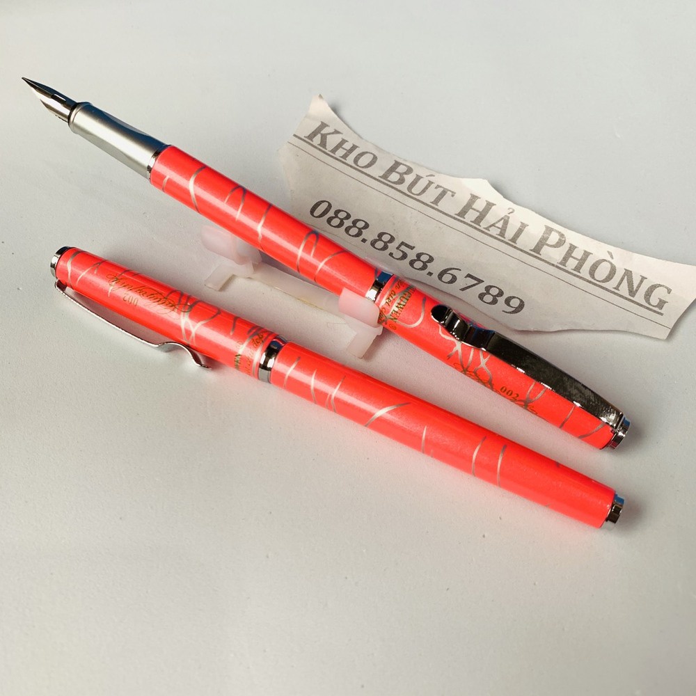 Bút máy 002 ngòi lá tre tách đôi thép không rỉ siêu bền, bút ngòi calligraphy luyện chữ đẹp cực sịn