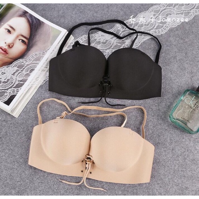 Áo Bra Su Đúc Bàn Tay Dây Rút Nâng Ngực Kèm Dây Trong Dây Vải Co Giãn, Mát Mịn Siêu Đẹp , Nữ Tính Trend Phong Cách