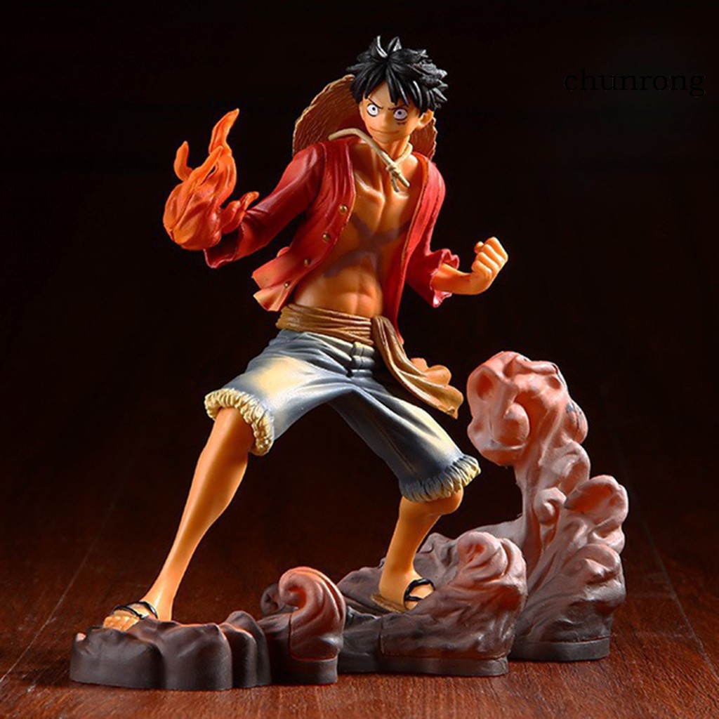 CR+3Pcs Anime One Piece Luffy Ace Sabo Model Toys Ornaments Collection Supplies