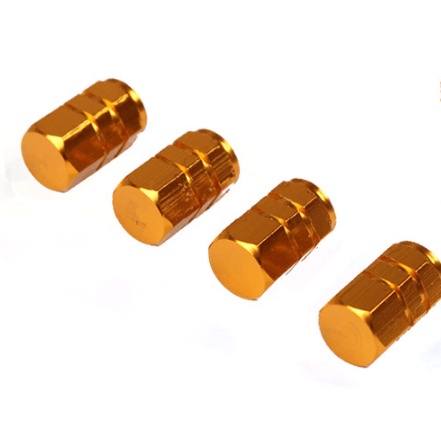 Bộ 04 ốc , nắp chụp trang trí đầu van, vòi bơm hơi bánh xe, lốp xe ô tô, xe máy, xe hơi, xe máy
