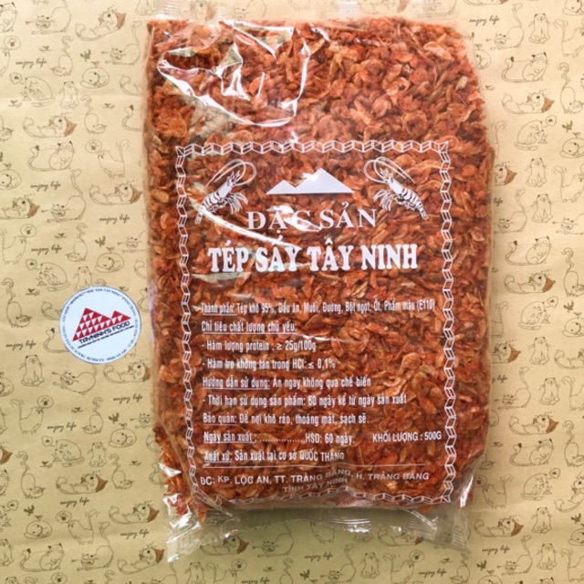 500g tép sấy khô trộn gỏi hoặc bánh tráng Tayninhfood - Nguyệt Như