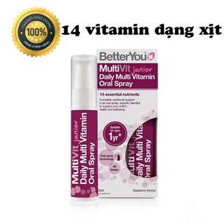 Vitamin Better You dạng xịt nội địa Anh Quốc (UK) - 14 Vitamin tổng hợp dành cho bé từ 1 tuổi