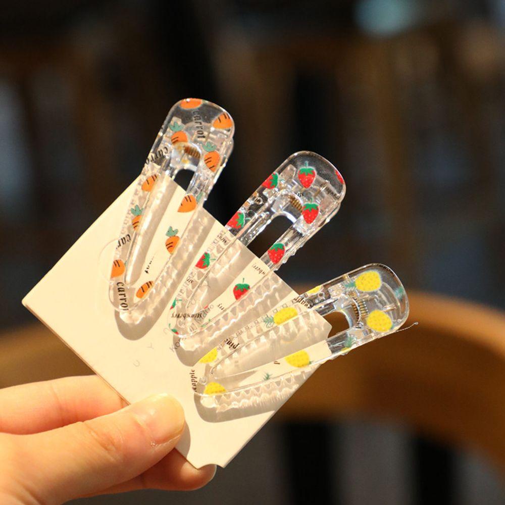 QQMALL Kẹp TóC HìNh GiọT NướC Trong SuốT Dễ Thương Cho Nữ