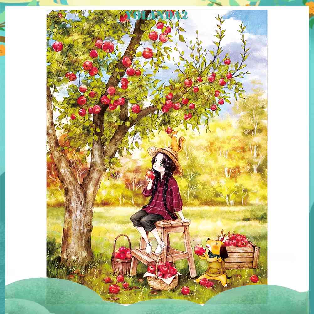 Bộ Tranh Thêu Chữ Thập 53x72cm 11CT Hình Cô Gái Màu Sắc Độc Đáo