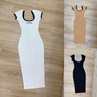 Đầm body cổ u tay ngắn ( hình thật)