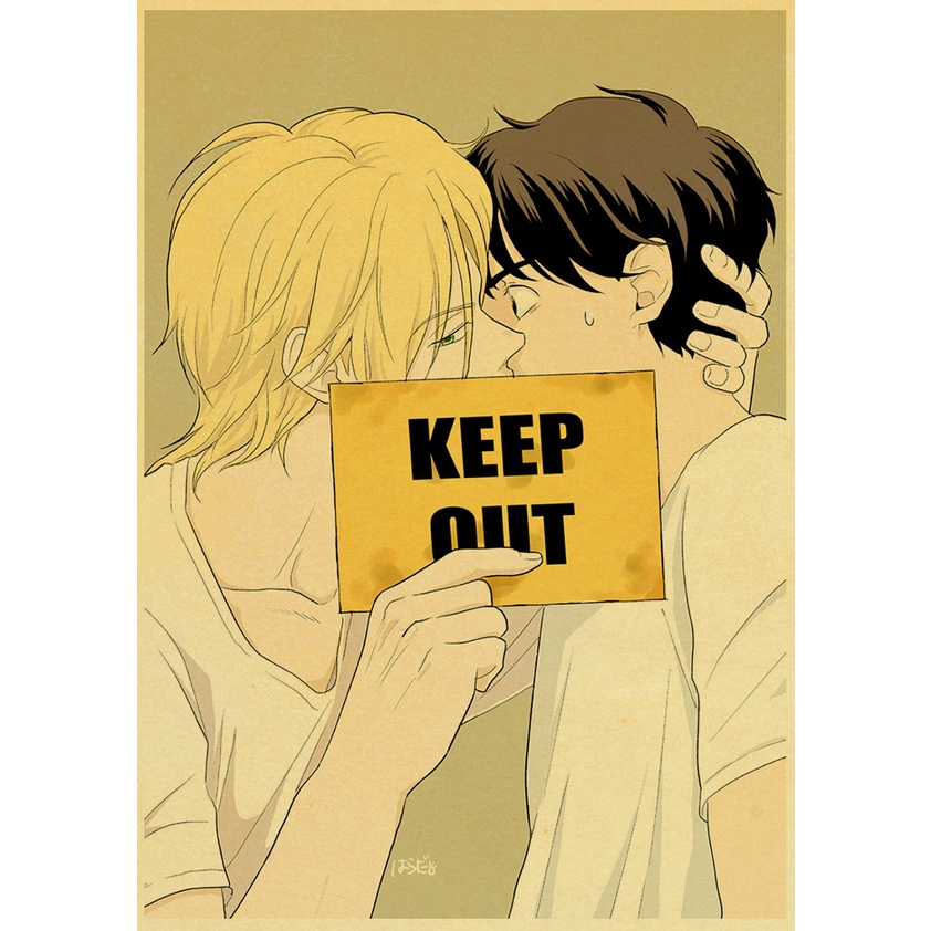 Poster Phim Hoạt Hình Anime BANANA FISH Phong Cách Retro Trang Trí Nội Thất MS: 316