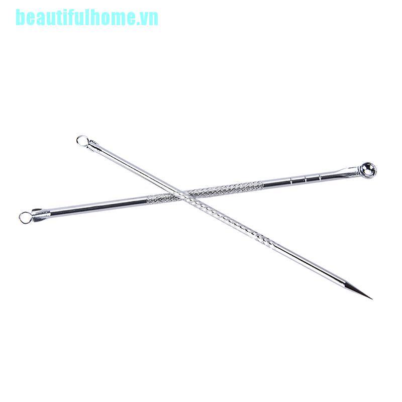 (Hàng Mới Về) Bộ 2 Dụng Cụ Nặn Mụn 2 Đầu Cầm Tay