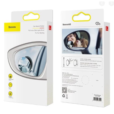 Bộ gương cầu lồi mở rộng góc nhìn, chống điểm mù cho xe hơi Baseus LV466 Full View Blind Spot Rearview Mirrors (Bộ 2cái)