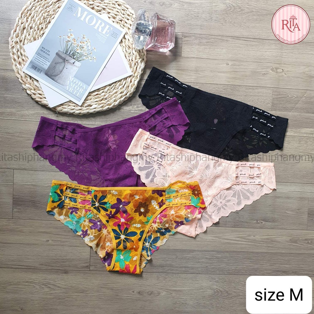 (SIZE M 97-105 CM) (REN 1 2 3) Quần lót Victoria Secret chính hãng, săn sale giá rẻ