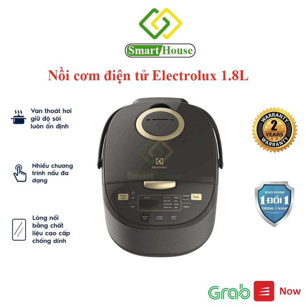 Nồi cơm điện tử 1.8 lít Electrolux E7RC1-650K - Smart House