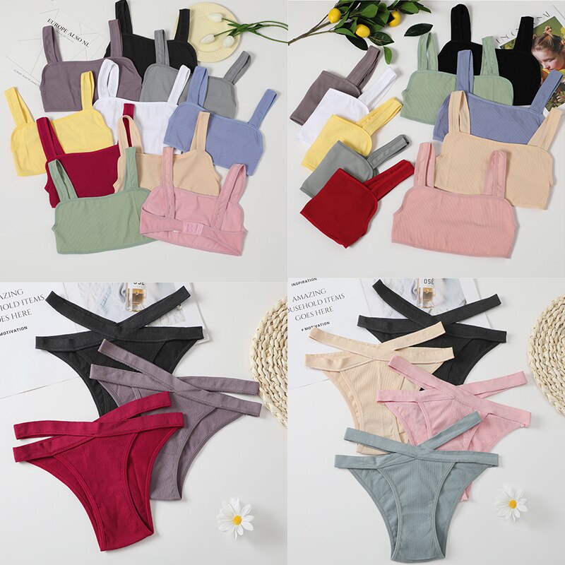 Take Talk Bộ đồ lót dây chéo phía trước thời trang gợi cảm cho nữ