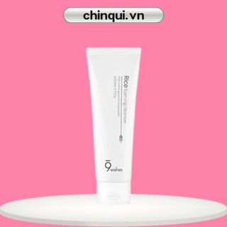 Sữa Rửa Mặt Chiết Xuất Gạo Dưỡng Trắng Da 9wishes Rice Foaming Cleanser 120ml