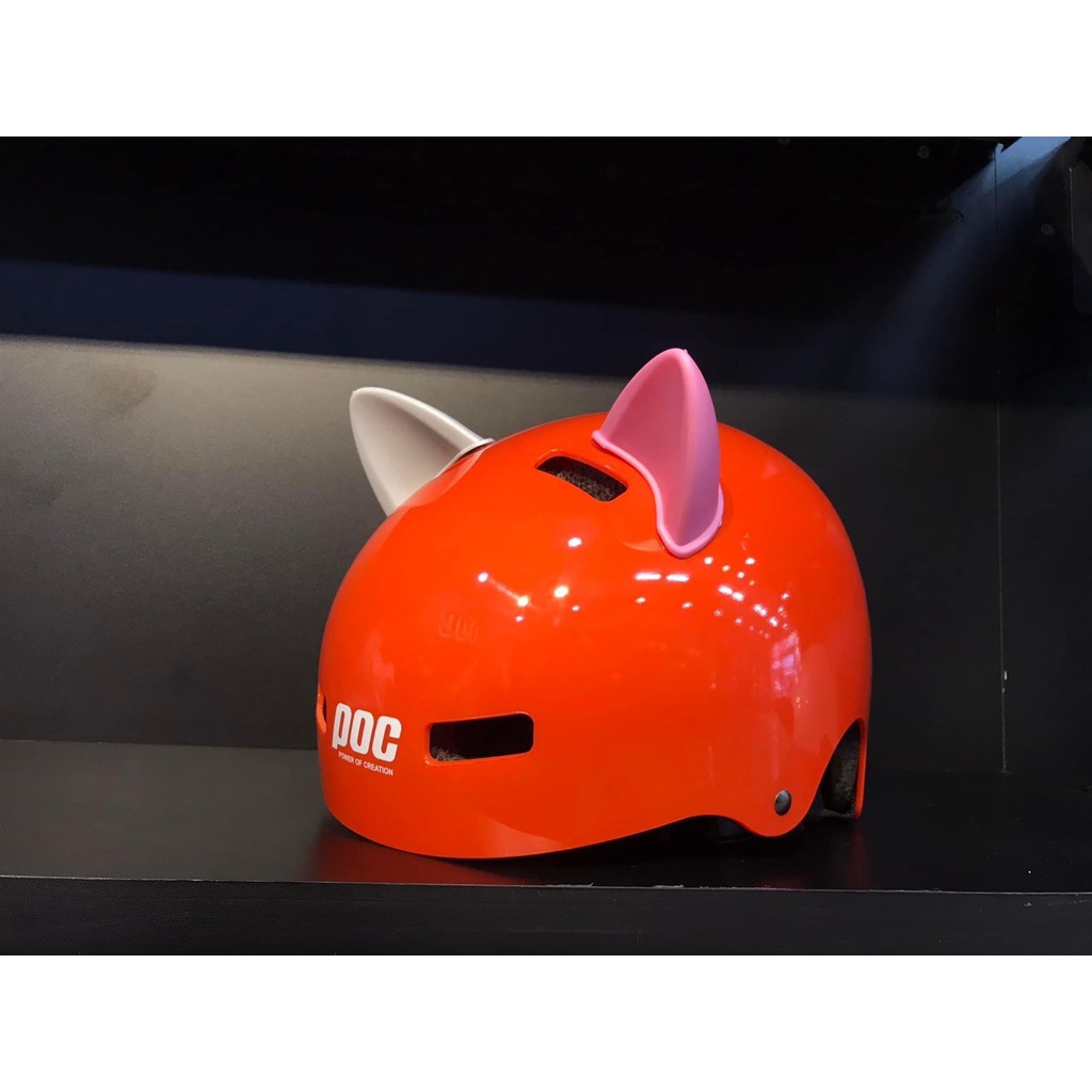 Nón bảo hiểm POC PK01 trẻ em tặng kèm tai mèo trang trí