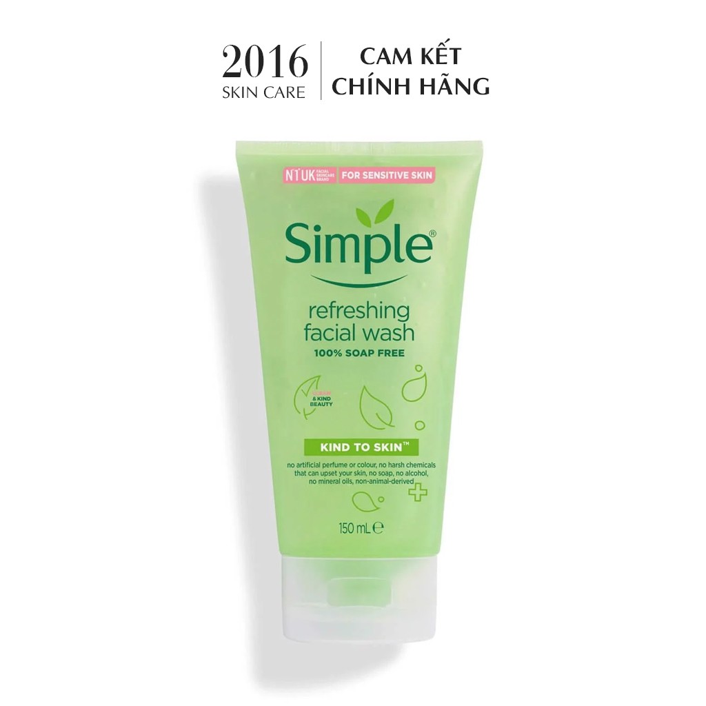 Sữa rữa mặt Simple Kind To Skin - 2016 Skincare