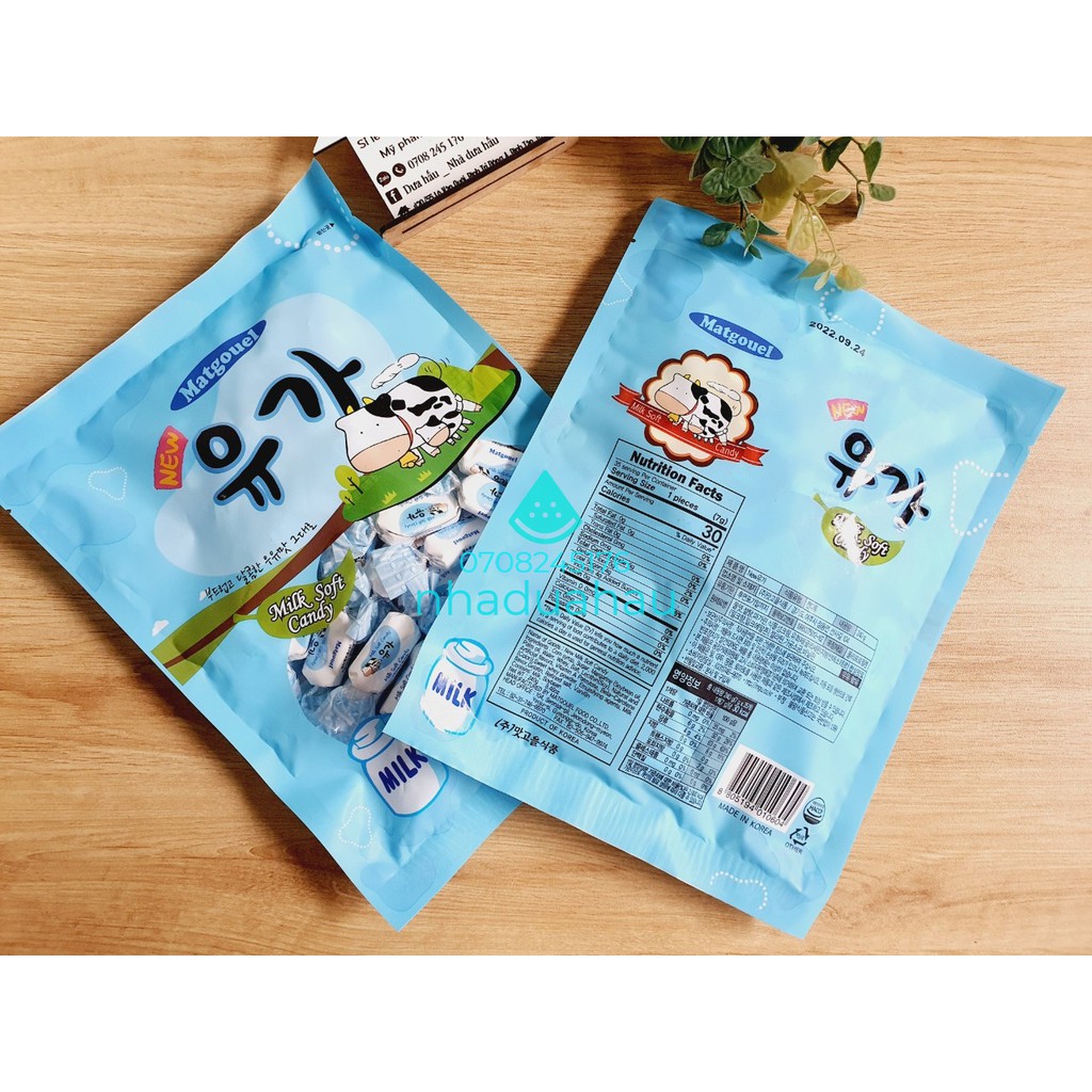 Kẹo mềm sữa bò Mat Gouel Hàn Quốc chuẩn xịn gói 240g