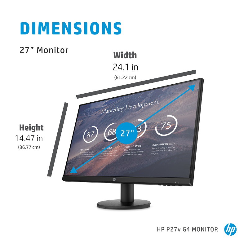 Màn hình HP P27v G4 Monitor (9TT20AA) Hàng Chính Hãng