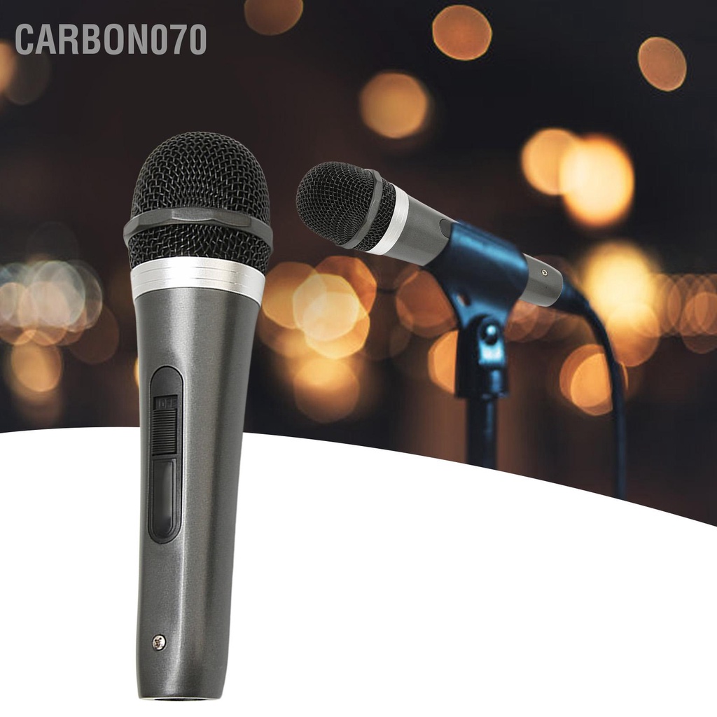 [Hàng HOT] Micro hát Karaoke Cầm Tay 6.5mm Có Dây 3M Cho Loa Khuếch Đại Âm Thanh【Carbon070】