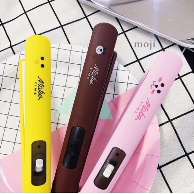 Máy Uốn Tóc Kiêm Duỗi Tóc Mini Sử Dụng Ion Âm Tiện Dụng