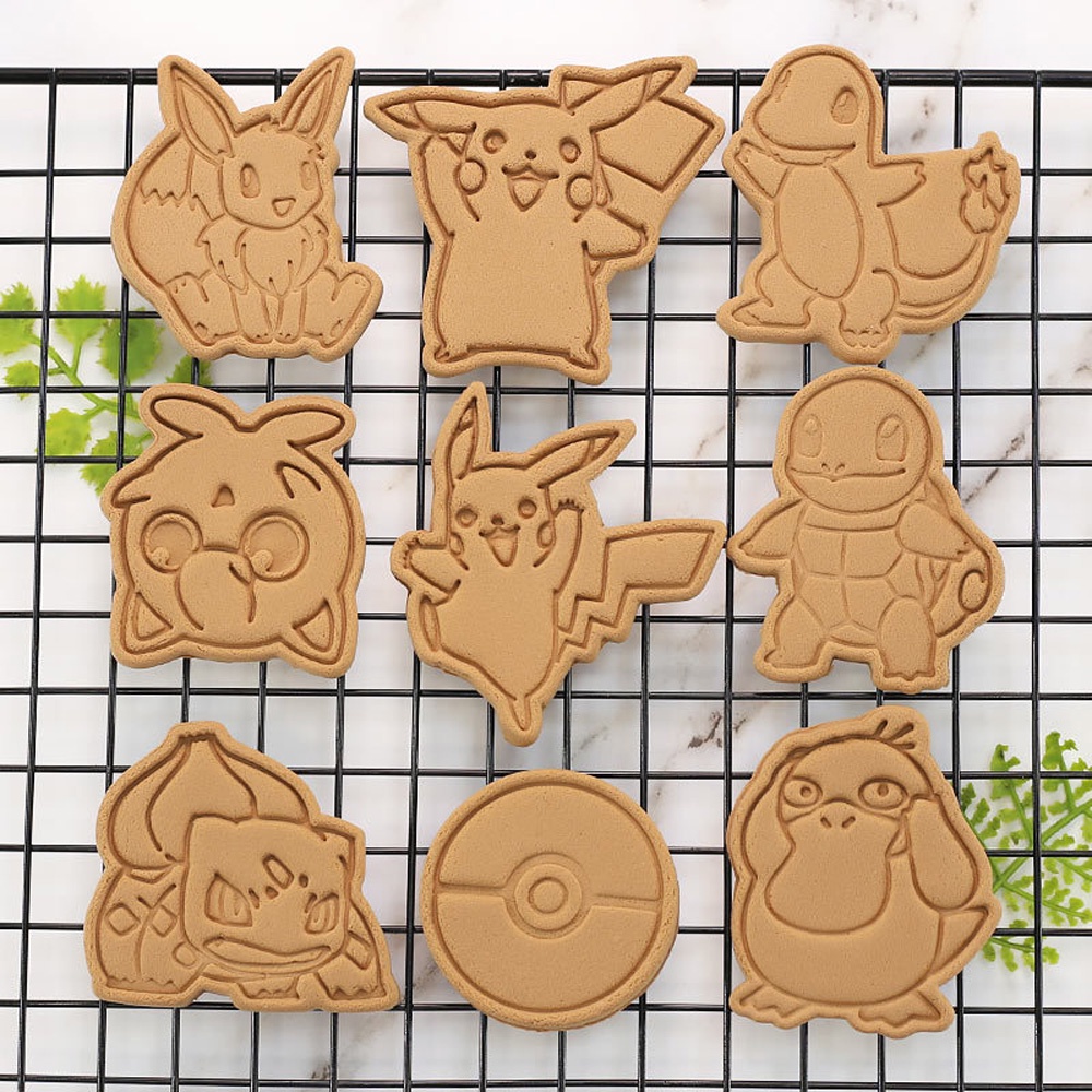 Epoch Khuôn Cắt Bánh Quy / Kẹo Đường Hình Pokemon 3d Siêu Bền
