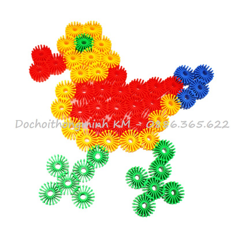 T68 T27 - Túi Lego hình bánh xe elip và túi hình hoa mặt trời
