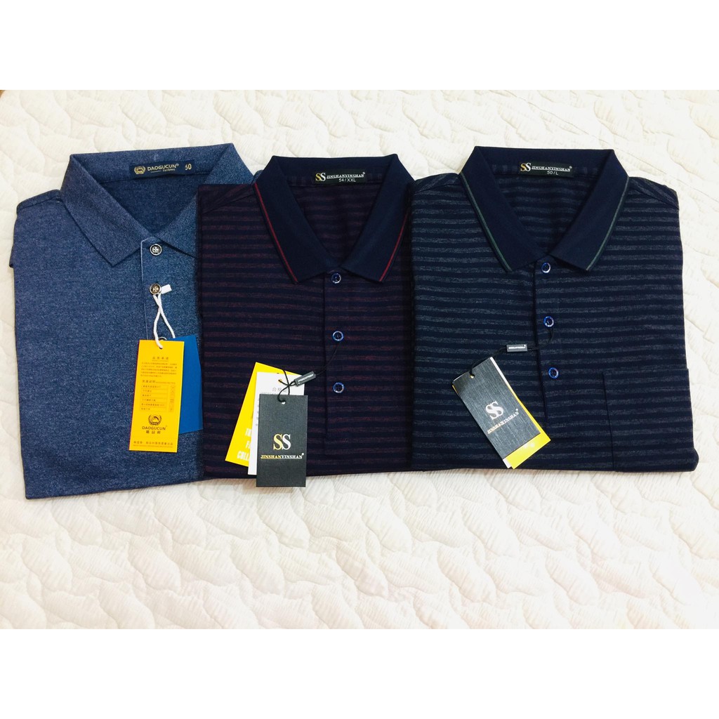 Áo trung niên dài tay thu đông chuẩn hãng (47-82kg)