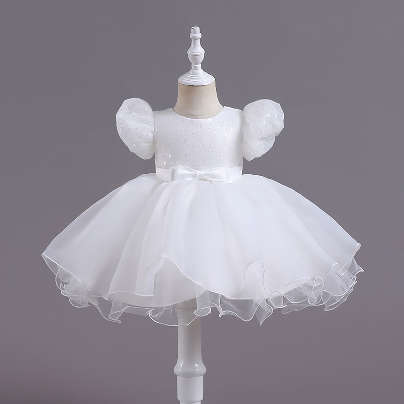 Đầm công chúa MQATZ R153 phối ren hoa 1 tuổi cho bé gái